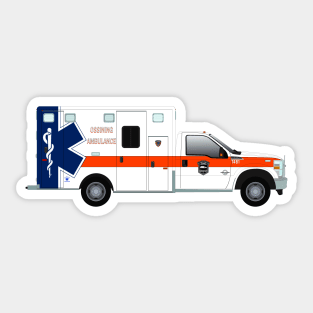 Ossining Volunteer Ambulance Corps Ambulance Sticker